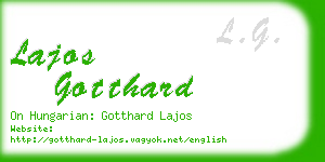 lajos gotthard business card